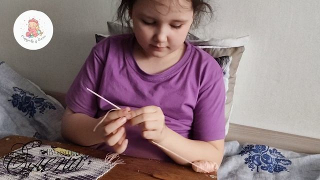 Обзор, учимся вязать коврик