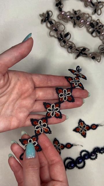 Серьги и браслет