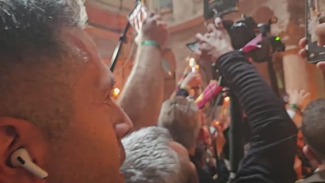 Как Сошел Благодатный Огонь в Великую субботу 11 апреля 2026 года