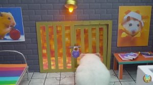 Хомячок убегает из опасного лабиринта огненных шаров! часть 3