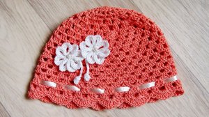 Летняя шапочка крючком АРИНА. Как связать панамку крючком. Простое вязание для начинающих  Урок 141