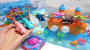 Распаковываем и играем в Игровой набор - Живой аквариум! Обзор игрушек! Игры для детей и распаковка!