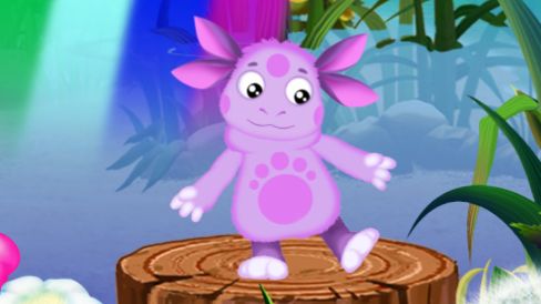 Лунтик   и его друзья. Лунтик раскрашивает  рыбок ч  33