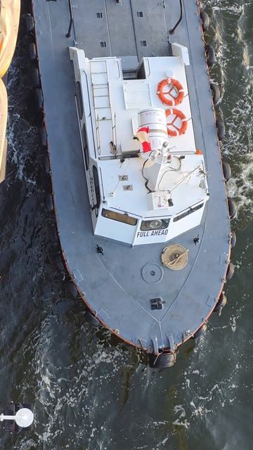 лоцман поднимается на лайнер