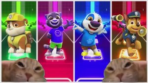 МУЛЬТИК Щенячий патруль против Говорящий Том и Друзья — КРУТАЯ БИТВА героев в стиле танца 🐾🔥