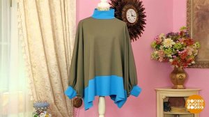 Модный пуловер из трикотажного пледа от Ольги Никишичевой. Доброе утро. Суббота. Фрагмент выпуска...