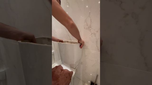 Ремонт напольного унитаза , замена прокладки бочка слива