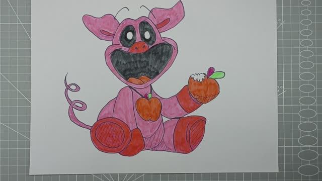 Рисуем ПигиПиги (Poppy Playtime). 7