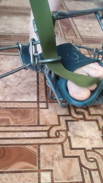 Как взвести веревкой проходной капкан?