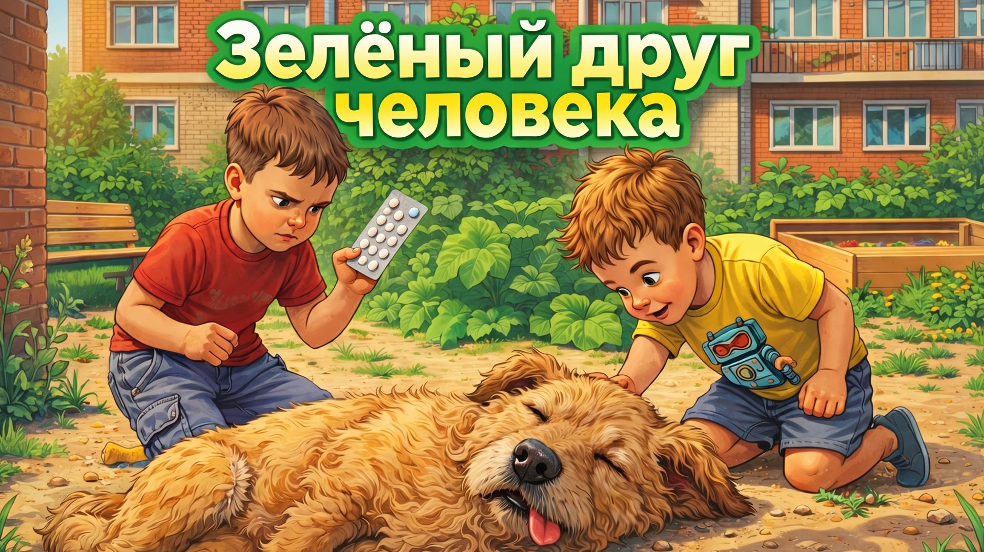 🐕🦺 Зеленый друг человека 😂 Как двое «врачей» пса зелёнкой лечили! Аудиорассказ.