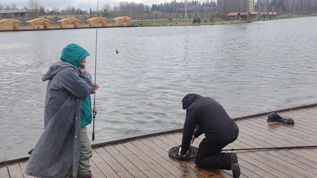 поимка форели