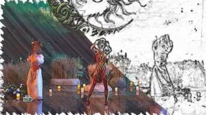 Диана Анкудинова (Жар - птица) - "Плывёт веночек" (2024, эскиз - цвет)