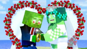 Лучшая свадебная история ｜ Свадьба толстушек. Майнкрафт Мультик