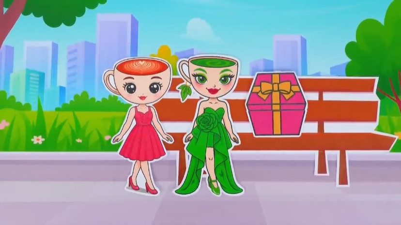 🎀Paper DIY🎀 BALELRINA CAPPUCCINA X MATCHA NOVA Skincare + Makeup Pt.2 💄🌿