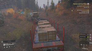 SnowRunner исследование карты / первая заправка  + выполнение доставки первого груза 1