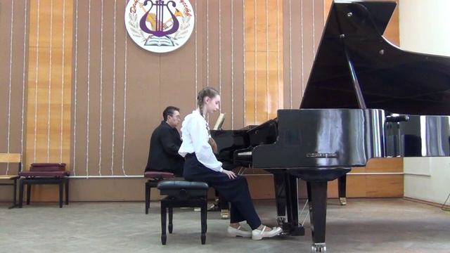 И.Беркович Концерт для ф-но с окестром. Соч 4 ч 2.  Вероника Скрипникова и И.Ю. Иванча