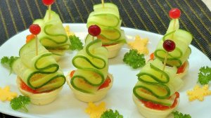 Тарталетки, быстрая и вкусная закуска к Праздничному столу. Тарталетки с Сыром и красной икрой