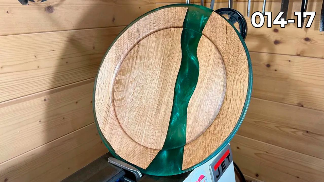Работа на токарном станке по дереву Тарелка из дуба Токарка по дереву своими руками для начинающих