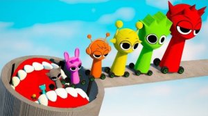 БОЛЬШИЕ И МАЛЕНЬКИЕ МАШИНЫ СПРУНКИ 🚗 ПРОТИВ ДЫРЫ С РТОМ И ЛЕСТНИЦ | TEARDOWN СУПЕР TEARDOWN ИГРА