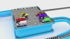 Детские цвета с уличными транспортными средствами детские машинки видеоролики о парковке автомобилей