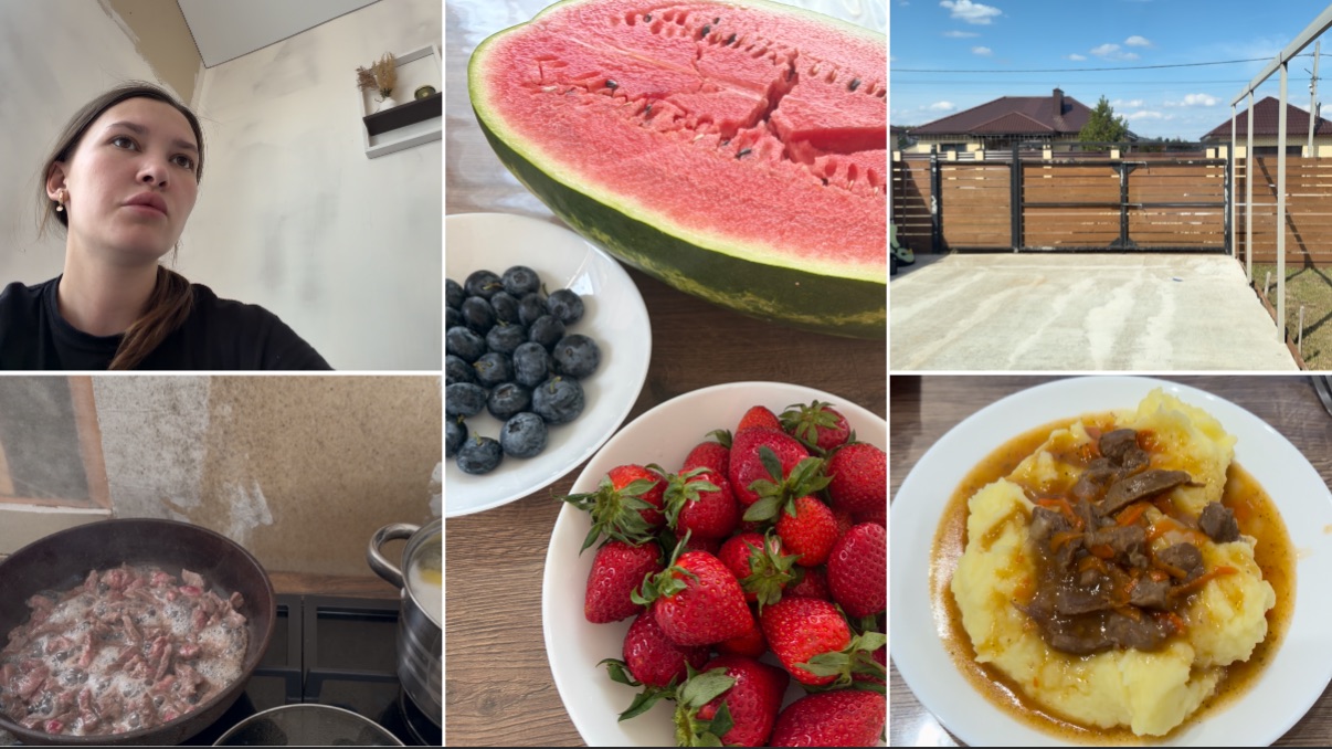 Домашний влог: кусочки лета от мужа😍 бомбезный ужин🔥