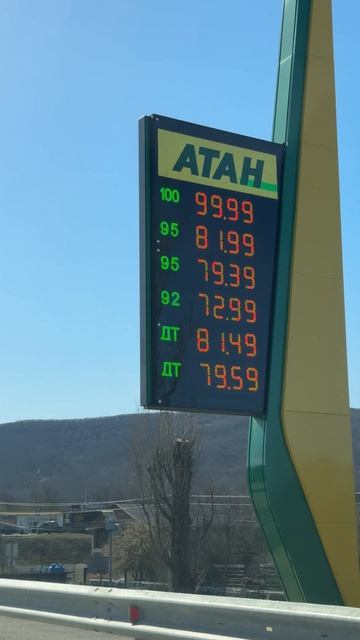 Крым, цены на бензин. 16 апреля 2026 А какие у вас цены? #крым #ценывкрыму #крым2026