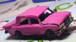 ваз 2107 из пластилина долепил