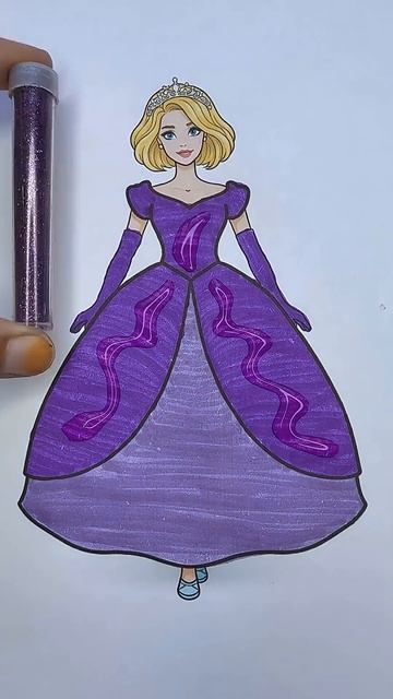 Платье для Барби 💜 Принцесса с блёстками! Очень красиво 😍