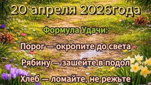 Народные приметы на 20 апреля 2026 года