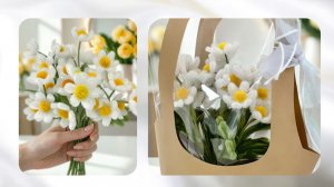 РОМАШКИ ИЗ СИНЕЛЬНОЙ ПРОВОЛОКИ 15 ШТУК