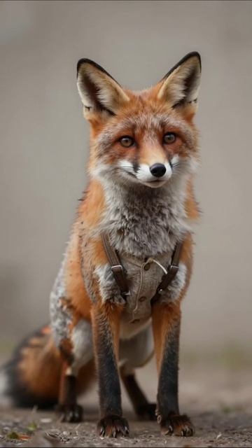 Лисичка в красивом наряде #лис #животные #природа