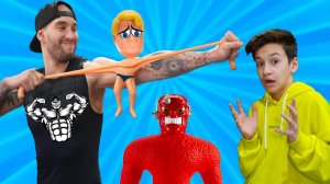 САМЫЙ СИЛЬНЫЙ ЧЕЛОВЕК В Мире vs Непробиваемый Stretch Armstrong !
