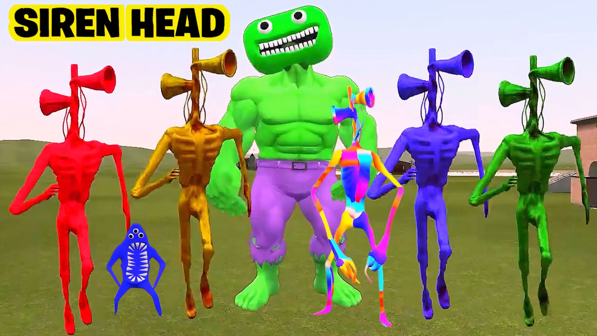 📢 СИРЕНОГОЛОВЫЙ 📢 против МОНСТРОВ ТРЕВОРА ХЕНДЕРСОНА. SIREN HEAD.