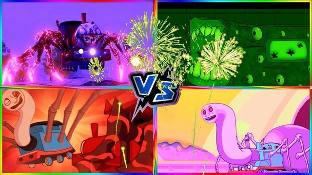 МУЛЬТИК ПРО ПАРОВОЗИКИ Мутант против Доброго Паровоза 🚂 БИТВА ПАРОВОЗОВ и веселый танец