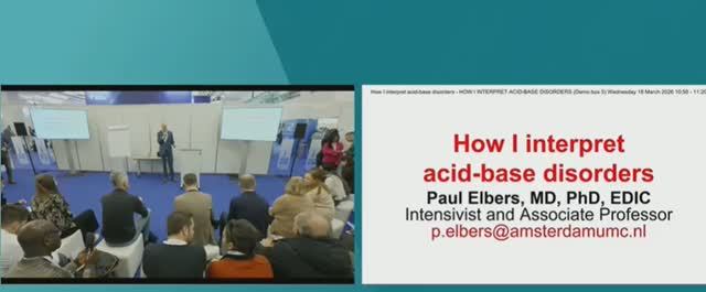 How I Interpret Acid-base Disorders Paul Elbers ISICEM 45