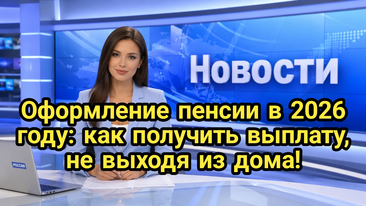 Оформление пенсии в 2026 году: как получить выплату, не выходя из дома.
