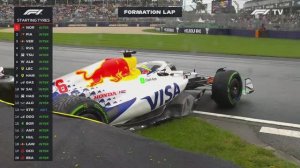 Формула 1. Авария Хаджара на ГП Австралии 2025 (гонка)