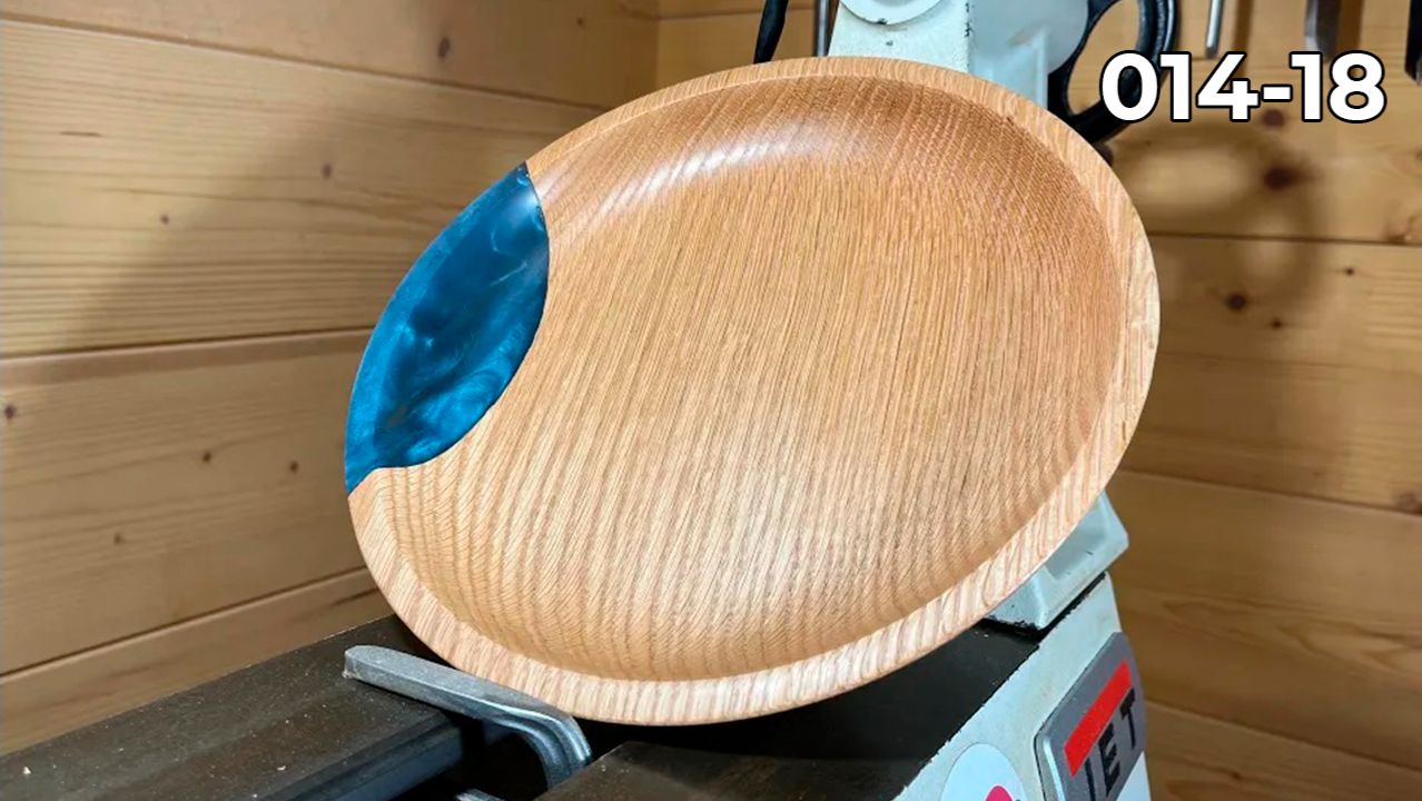 Тарелка из дуба Токарка по дереву своими руками для начинающих Работа на токарном станке по дереву