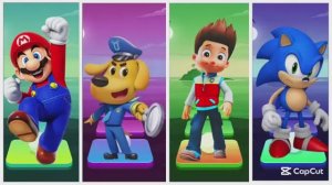 МУЛЬТИК про МАРИО и ЩЕНЯЧИЙ ПАТРУЛЬ 🐾 БИТВА ГЕРОЕВ Соник и Шериф Лабрадор ВЕСЕЛЫЙ ТАНЕЦ