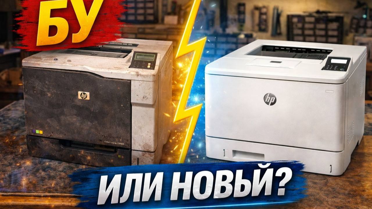 Б/У цветной лазерный принтер — брать или купить новый?