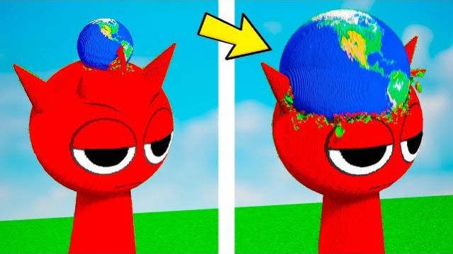 БОЛЬШИЕ И МАЛЕНЬКИЕ ЗЕМЛИ VS ГИГАНТСКИЙ СПРУНКИ | TEARDOWN SPRUNKI СТАВИМ КРУТЫЕ ЭКСПЕРИМЕНТЫ