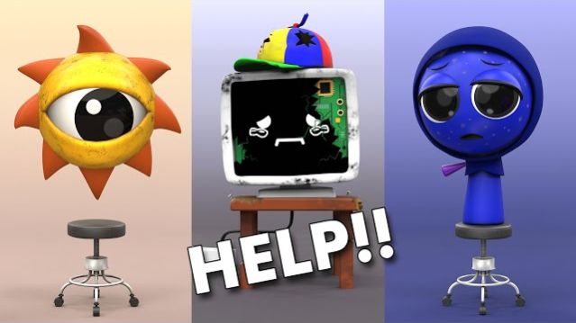 СПРУНКИ  3D-ИСКУССТВО: СПАСАЕМ СПРУНКИ!! МР. СОЛНЦЕ, ДЖЕВИН И ФАН БОТ!