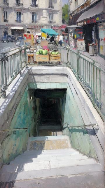 Вход в подземный переход (картина #1146) / Арт-студия Нормова