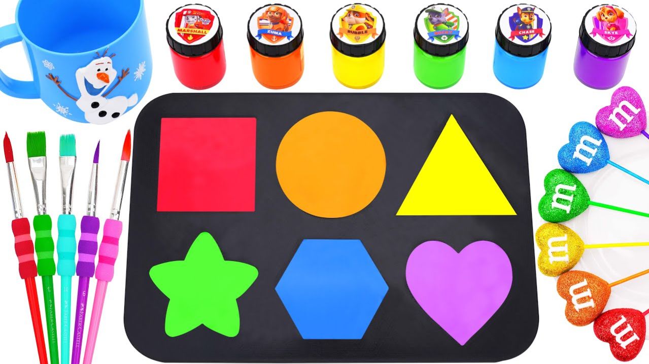 Как сделать радужный глиттерный леденец и превратить 6-цветный слайм в волшебный водяной стакан