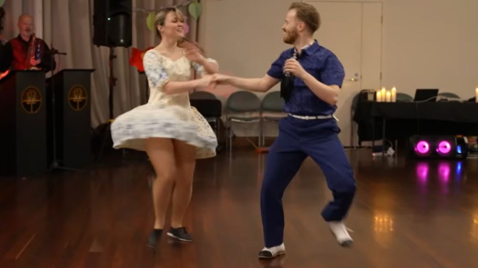 Забавный танец буги-вуги - Сондре и Таня. Развлечения