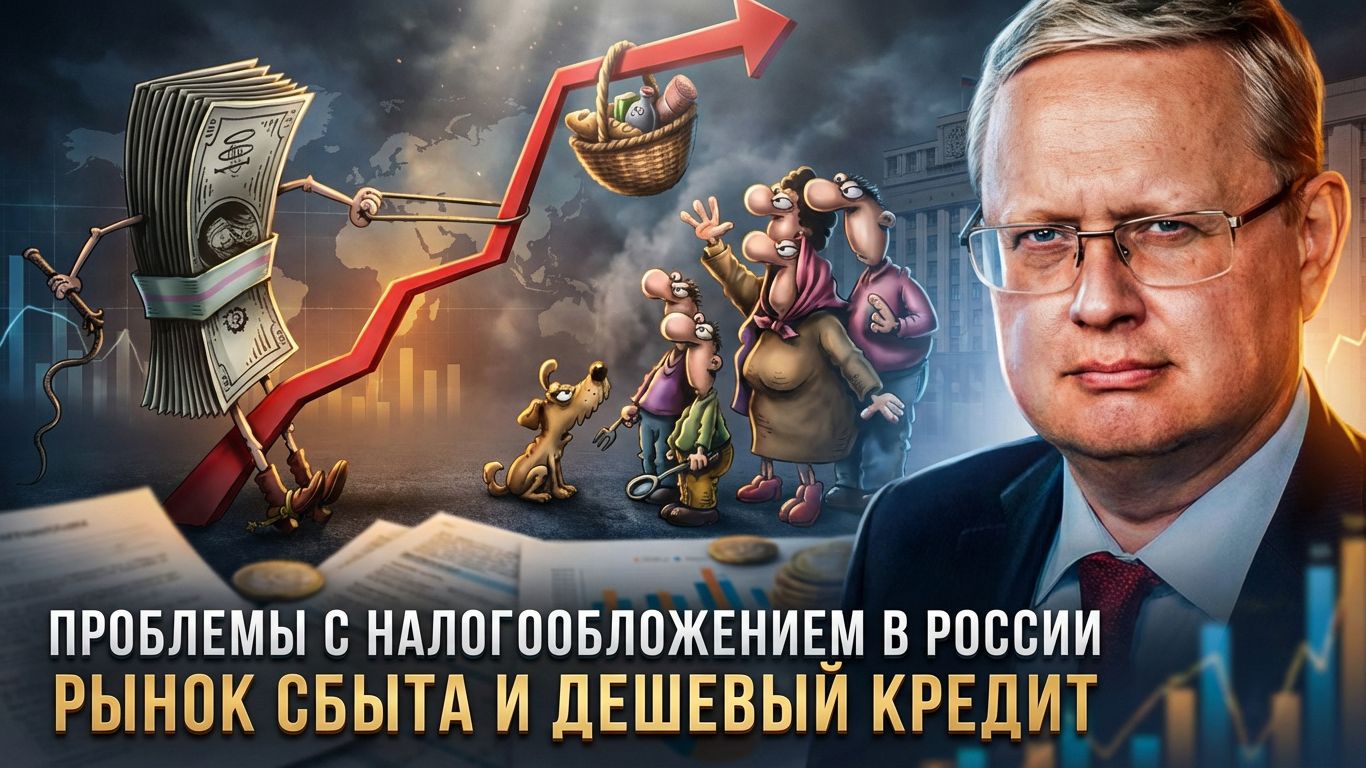 Михаил Делягин | Проблемы с налогообложением в России. Рынок сбыта и дешевый кредит