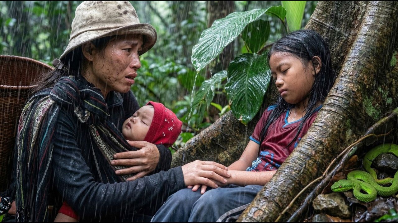 Она нашла потерявшуюся девочку под дождём... и спасла её в опасном лесу.