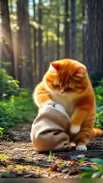 Кот Улёт готовится к большим делам