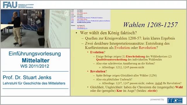 Vorlesung Mittelalter 12 (Deutsche Königswahl)