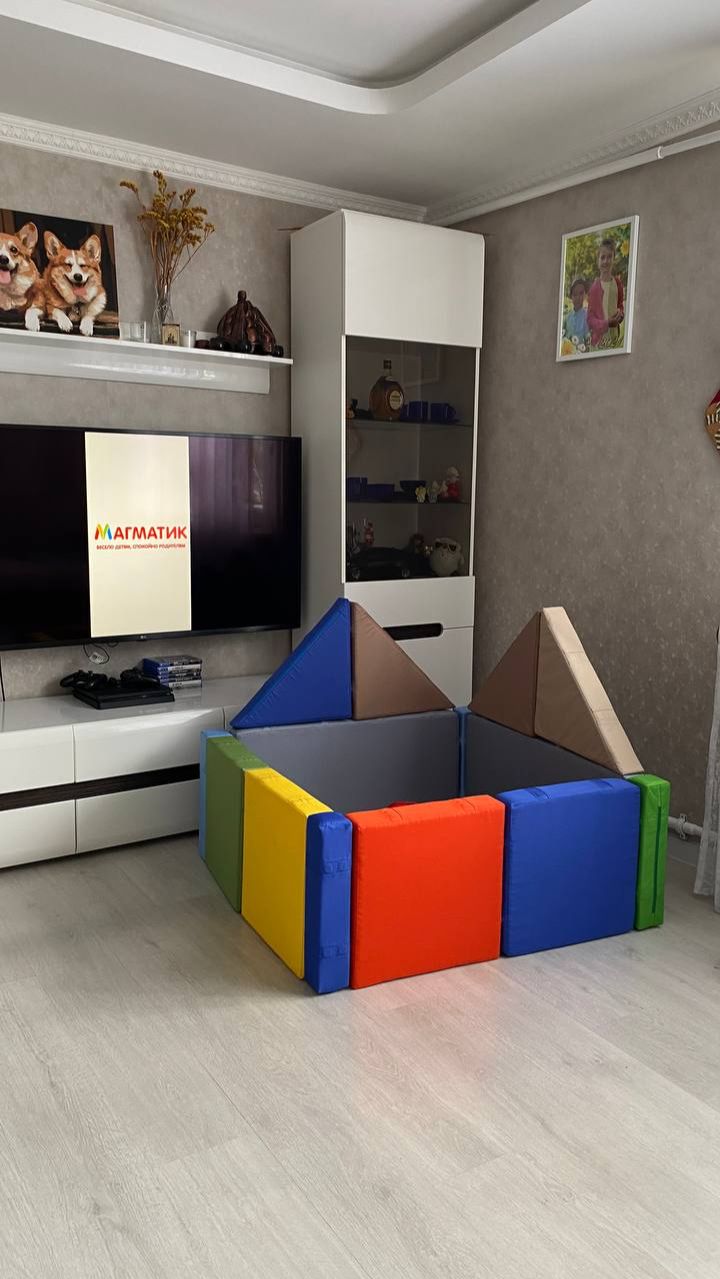 Строим Двузубая крепость из конструктора Магматик